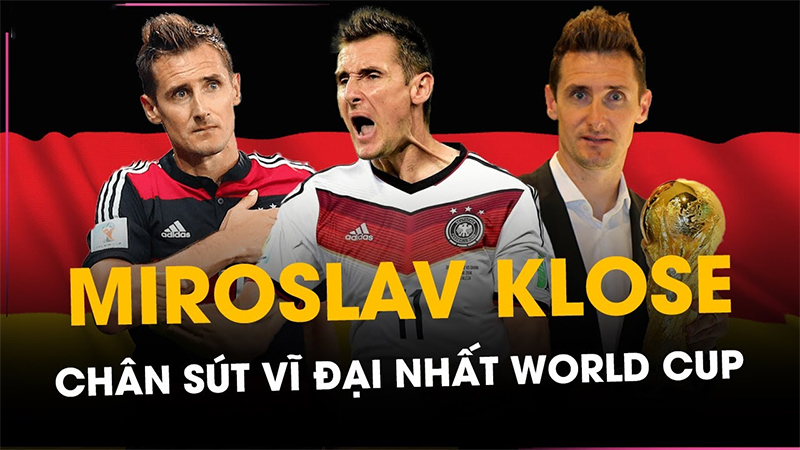 Miroslav Klose với 16 bàn thắng